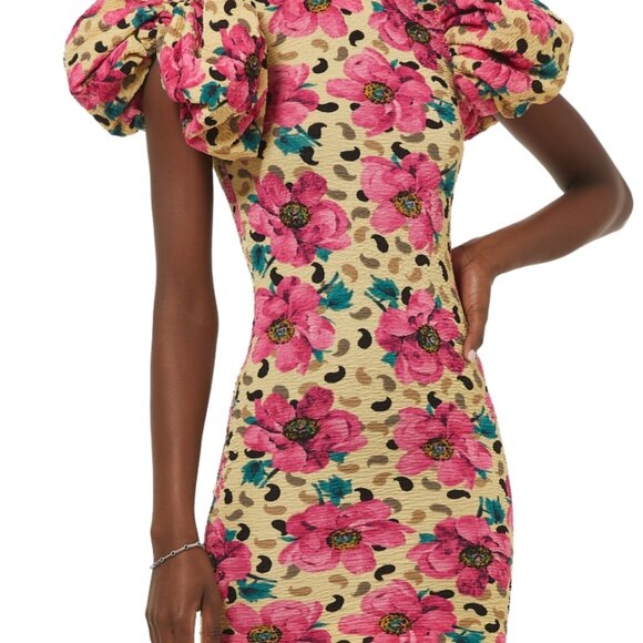 NWOT ROTATE Birger Christensen Katalona Floral Multicolor Mini Dress XS $400 - Picture 4 of 14